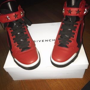 Givenchy calfskin leather high-top sneaker